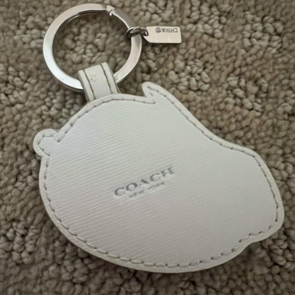 Coach White and Red Rabbit Keychain - Picture 3 of 4